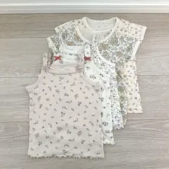 バースデイmamaraku&テータテート☆ベビーロンパース＆肌着セット