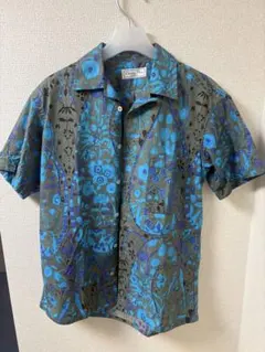 Christian Dior 半袖シャツ 花柄　古着　目立つ汚れなし