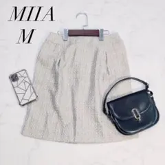 ミーア/フレアスカート/ツイード/ラメ入り/Mサイズ/タグ付き/新品✨️
