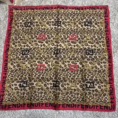 未使用FENDI ハンカチorスカーフ 豹柄 ズッカ 57cm