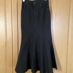 アズールバイマウジー　マーメイドデニムスイッチングスカート