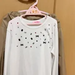 美品　ファミリア　カットソー　150 女の子　ワイドハーフパンツ　2点セット