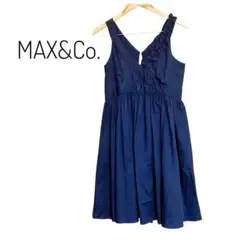 ✨美品✨MAX&Co. コットンワンピース ネイビー サイズ40のサムネイル