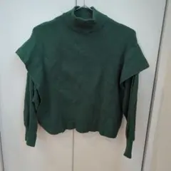 Samansa Mos2 blue　ニット　ハイネック