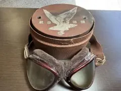 旧日本軍？ 航空眼鏡 ゴーグル ケース付 トンボマーク 当時物 ミリタリー 2026年最新】日本軍 ゴーグルの人気アイテム - メルカリ