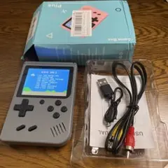 携帯型ゲーム機 レトロゲーム800グレー