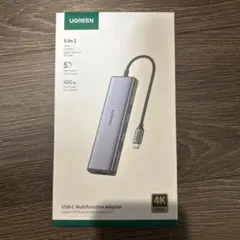 UGREEN マルチ アダプター 1061 USB-Cハブ 6-IN-1