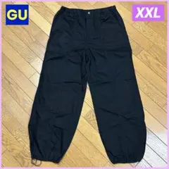 GU コクーンジョガープルオンパンツ ブラック 黒 XXL 大きい ボトムス