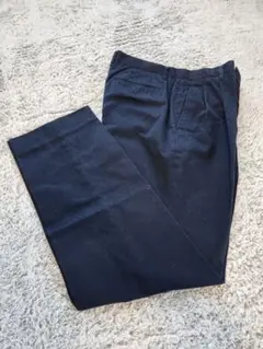 UNIQLO（ユニクロ）ソフトチノツータックパンツ W82 ネイビー