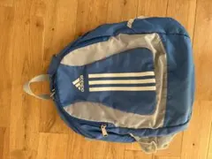 adidas 青 ボールバッグ ストライプ