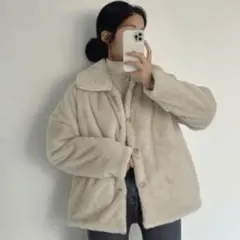 【即日発送】リバーシブル ボアジャケット