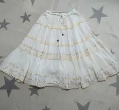 axesfemme　生成り コットン フレアスカート