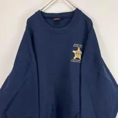 USA製 90s シークレットサービス オーバーサイズ スウェット ネイビー