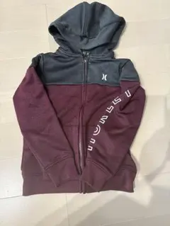 Hurley フード付きパーカー 5サイズ グレー/バーガンディ