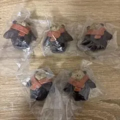 首元温め熊×5 カメラ熊×1