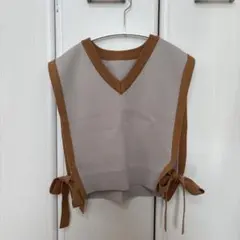 センスオブプレイス　SENSE OF PLACE Vネック ニットベスト