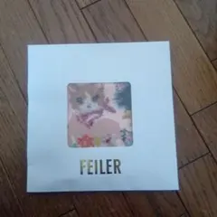 FEILER 花柄猫デザイン タオルハンカチ
