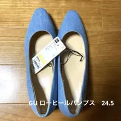 【未使用タグ付き】GU マシュマロローヒールパンプス