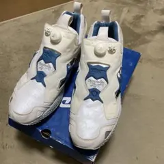 希少モデル リーボック ポンプフューリー 白 青 水色 28.0cm