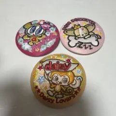 ナルミヤ　刺繍缶バッジ　3個セット