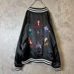 Disney VILLAINS 悪役勢揃い　刺繍 スカジャン XL R640のサムネイル