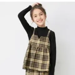 ジーユー　チェックキャミソールセット120