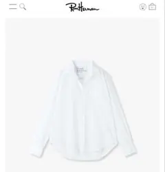 フランク&アイリーン　ロンハーマンコラボ シャツ　ホワイト　S