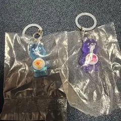 ケアベア　クリアマスコットチャーム　 2 めじるしアクセサリー
