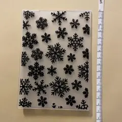 エンボスフォルダー　雪の結晶