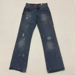 【EZRA FITCH】90s00sヴィンテージ加工デニムパンツ　希少　28のサムネイル