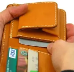 レザークラフト 二つ折り財布アクリル製型紙