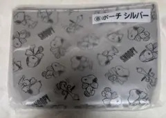 SNOOPY　ポーチ　シルバー　スヌーピー　PEANUTS
