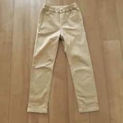 GU ベージュ ゴム入り ロングパンツ 150cm