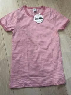 Petit Bateau ピンクストライプ Tシャツ 14ans