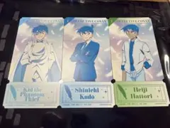 名探偵コナン 工藤新一 怪盗キッド 服部平次 チケット型ミニポスター