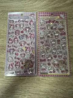 ボンボンドロップシール マイメロ キティ（ピンク）セット