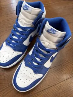 1999年製 NIKE DUNK HIGH LE ホワイト×ロイヤルブルー - メルカリ