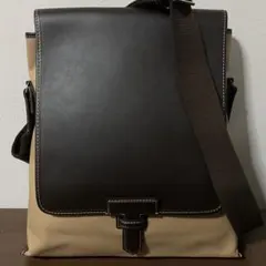 ☆開店セール☆ 新品未使用 美品 アテストーニ レザー×キャンバス ショルダーのサムネイル