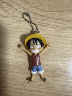 ワンピース　ルフィ　初期　キーホルダー　立体　平成