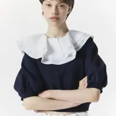 新品 Bibiy. PEONY COLLAR TOP 半袖トップス - メルカリ