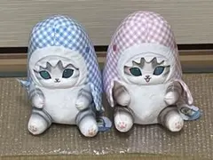 mofusand ギンガムチェック サメにゃん BIGぬいぐるみ　モフサンド