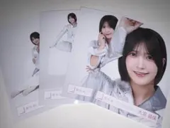 大沼晶保 櫻坂46 Addiction シルバー衣装 生写真 4種コンプ