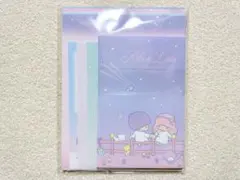 【リトルツインスターズ レターセット】星空レトロ サンリオキャラクター キキララ