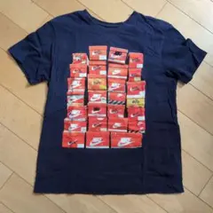 Nike ビンテージ シューズボックスプリント Tシャツ ネイビー Ｌ