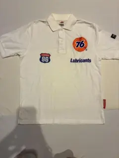 76 Lubricants ナナロク ポロシャツ 半袖 ホワイト 白 ワッペンのサムネイル