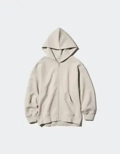 UNIQLO ドライスウェットリラックスパーカ ナチュラル Sサイズ