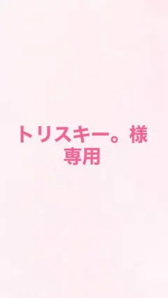 トリスキー。様専用