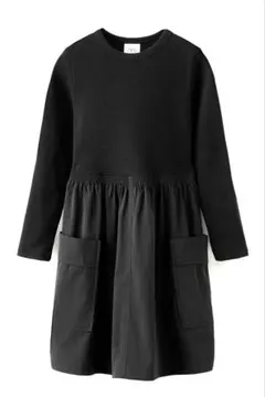 ZARA 黒　長袖ワンピース　150 12歳
