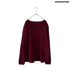 aquagarage アクアガレージ Vネックニットプルオーバー セーターのサムネイル