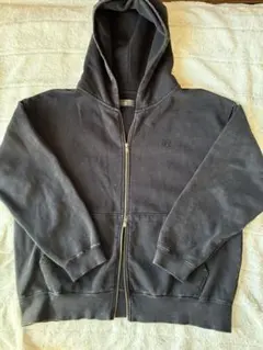 clel ヘビーウェイト ロゴ刺繍フルジップパーカー